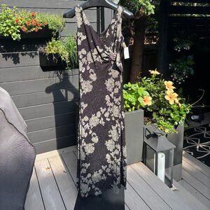 NWT Oblique Glitter Black/Silver gown